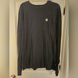 Carhartt long sleeve, black, large/tall